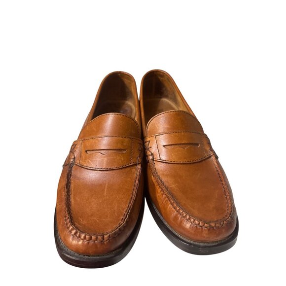 G.H. Bass & Co. Weejuns Katherine II Womens 9M Tan Leather Penny Loafers - Picture 2 of 7